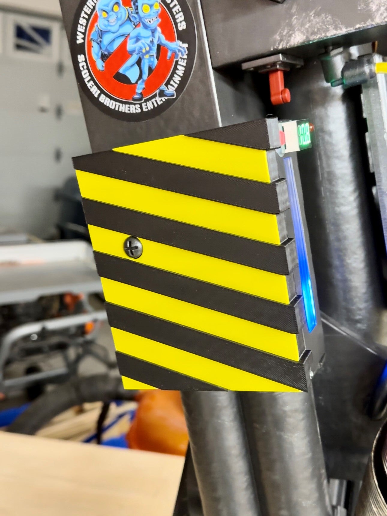 Haslab Frozen Empire Proton Pack Side Door Upgrade STL (DIGITAL DOWNLOAD) (Copy)