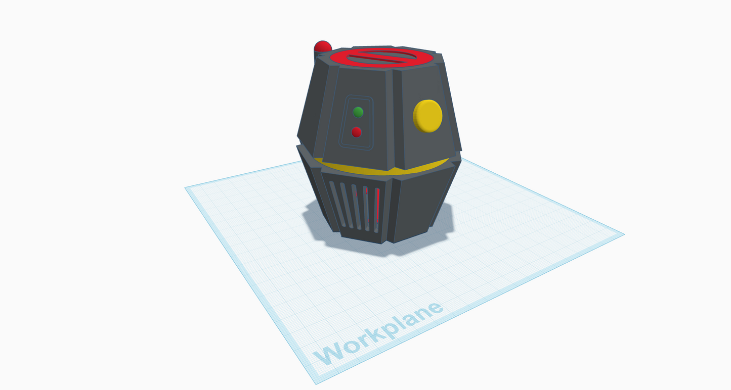 Egon Spengler’s Prototype Proton Bomb Grenade STL (DIGITAL DOWNLOAD)