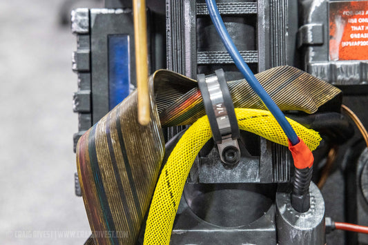 Ghostbusters Proton Pack P-Clamp for ribbon cable mounting to ladder frame. Various sizes.