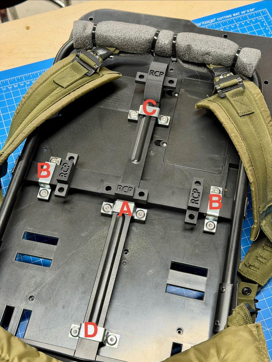 Ghostbusters Haslab Proton Pack LC1 Alice Frame Spacer & Bracket Kits (REDESIGNED)