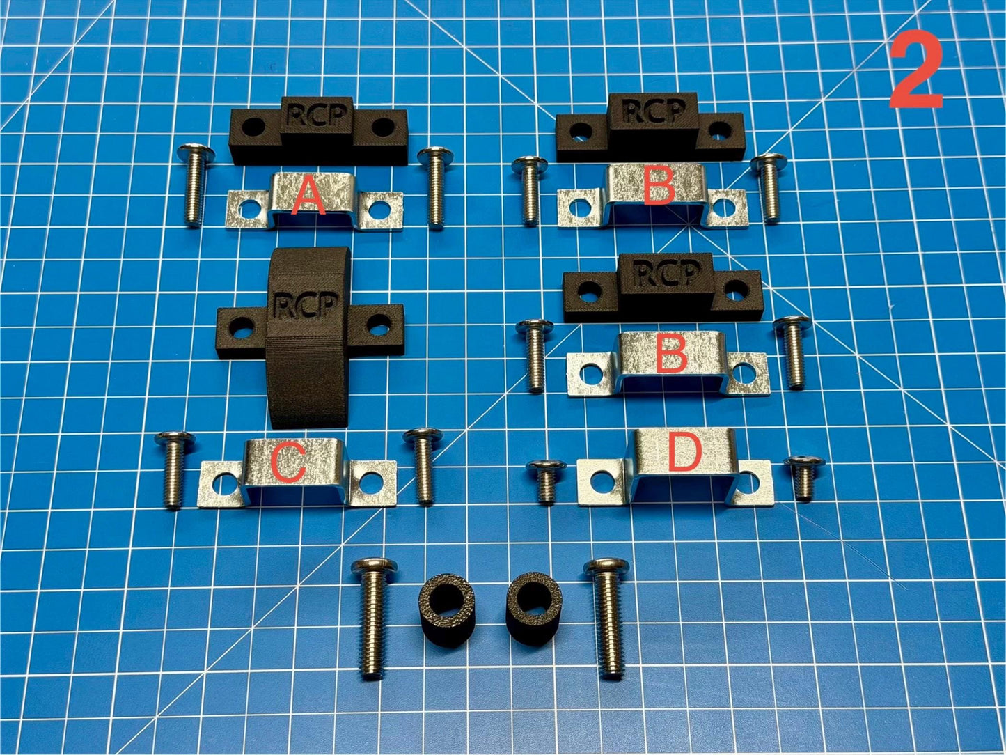 Ghostbusters Haslab Proton Pack LC1 Alice Frame Spacer & Bracket Kits (REDESIGNED)